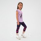 Футболка для девочки, цвет сиреневый, рост 116 см