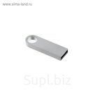 Флешка, 8 Гб, USB2.0, прямоугольная, под лазерную гравировку/тампопечать, серебристая