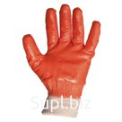 Перчатки защитные Jeta Safety, полное нитриловое покрытие, оранжевые, размер M, уп. 12 пар