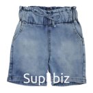 Джинсовые шорты для девочек, рост 110 см, цвет голубой