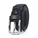 Ремень детский - 1 р-р, натуральная кожа, черный 70x0,3x2,5 см