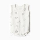 Боди Bloom Baby Короны без, рукавов, р. 68 см, молочный