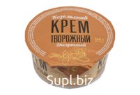 Крем творожный Десертный с сахаром и ванилином 15%150гр, шт Козельск 14 сут