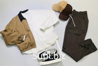 Ветровка, свитшот, брюки и кепка мужские