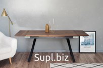 это обеденный стол оснащенный современной европейской системой раздвижения. Вставки выдвигаются с торцов стола отдельно друг от друга. Он идеально подойдет для…