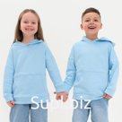 Худи детское KAFTAN Basic line, размер 36 (134-140 см), голубое