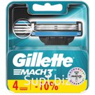 Кассеты для бритья сменные Gillette "Mach3", 4шт.