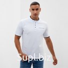 Футболка (поло) мужская MINAKU REGULAR FIT: цвет белый, р-р 52