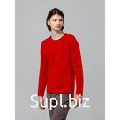 Футболка женская с длинным рукавом Kosmos, цвет красный, размер S