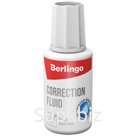 Корректирующая жидкость Berlingo, 20мл, водная, с кистью