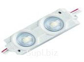 Светодиодный модуль LUXZ 2835/2LED/W, 1W, 100 Lm, IP65 (Пластиковый корпус) линза 160 градусов Код A2-2835-W