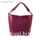278-52 1313 Женская сумка замшевая Ludor Бордовый