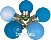 Светодиодная лампа для Белт-лайта Rich LED, 2 Вт, d=45 мм, синяя, RL-B-E27-G45-2W-B