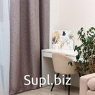 Штора портьерная Этель Natural 130*300 см, цв.серый, рогожка/блэкаут, пл. 275 г/м2