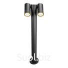 Светильник ландшафтный Arte Lamp Mistero A3302PA-2BK, GU10, 2х35 Вт, 6х17х60 см, чёрный