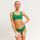 Купальник раздельный MINAKU, цвет зелёный, размер 46