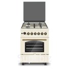 Плита AVEX FEG 6021 YR, газовая, 4 конфорки, 63 л, 60 см, бежевая