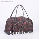 Сумка дорожная, трансформер, отдел на молнии, наружный карман, цвет чёрный/красный