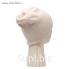 Шапка, one size, цвет бежевый