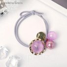 Резинка для волос "Олли" медальон и бусины, микс