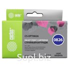 Картридж совм. Cactus EPT0826 светло-пурпурный для Epson Stylus Photo R270/290/RX590 (13.8мл)