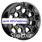 LS 8x18/6x139,7 ET36 D100,1 1364 BK (конус, Колпак+лого)