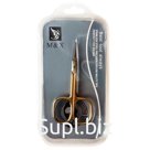 Ножницы маникюрные M.X, Best tool always, золото (полотно 18 мм)
