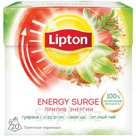 Чай Lipton "Energy Surge", зеленый с травами, 20 пакетиков-пирамидок по 1,6г