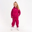 Костюм детский (худи, брюки) MINAKU: Basic Line KIDS, oversize, фуксия, рост 128 см