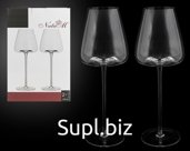 Lyrica wine glasses, 600ml, 2 pcs., gift boxed.