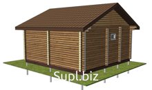 Баня 6700х5600 из профилированного бруса 200х200
