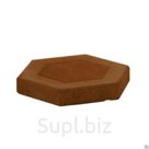 Тротуарная плитка "Шестигранник 275х235х40", цвет коричневый