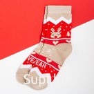 Носки детские новогодние KAFTAN "New Year" р-р 18-20, бежевый