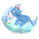 Игрушка мягкая интерактивная Lullabrites Зверюшки-баюшки «Слон», ночник, музыкальная, светящаяся