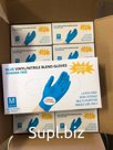 Перчатки Wally Plastic Blend Finger TEXTURED Lголубые, пара. (Короб 500пар(1000шт)/50пар(100шт)