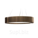 WOODLED ROTOR Chandelier L, attached directly to the ceiling, Oak