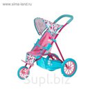 Коляска для кукол Baby born трёхколёсная с козырьком, модель 2017