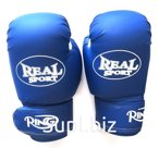 Перчатки боксерские REALSPORT 8 унций, синий