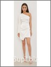 Платье женское, цвет белый SS23-PLZ551