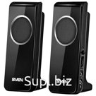 Колонки компьютерные SVEN 314, 2.0, 2×2 Вт, пластик, черные, SV-0110314BK
