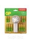 Батарейка алкалиновая GP Ultra, ААА+АА, LR03+LR6-24BL, 1.5В, блистер 12+12 шт, вентилятор