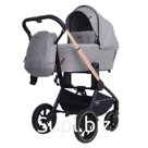Коляска 2 в 1 Mowbaby Zoom Pu RA086, цвет Gold Beige