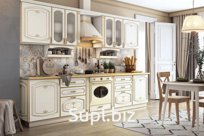 Кухонный гарнитур 1 «Бергамо» с карнизом (ширина 319 см)