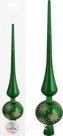 Flash Christmas tree topper, h33cm, package size: 70x70x365mm, color: green