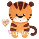 Мягкая игрушка-грелка «Тигр Ли» с вишневыми косточками, 23,5 см