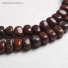 Бусины на нити галтовка кукуруза "Яшма" (34 бусины)