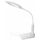 Camelion KD-814  C01 белый LED(Св-к наст.,основ-е+струб,7 Вт,230В, сенс,4 ур.ярк,450 лм,4000К)