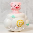 Игрушка для игры в ванне «Свинка на облачке», с брызгалкой