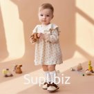 Платье для девочки «Крошка Я» Wildflowers, рост 92-98 см, бежевое