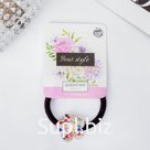 Резинка для волос "Кристальные кружева " василек перелив